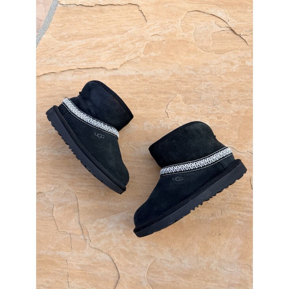 UGG Kids Tasman Ii Slipper | Black | 1019066K-BLK | Authentic Size 12